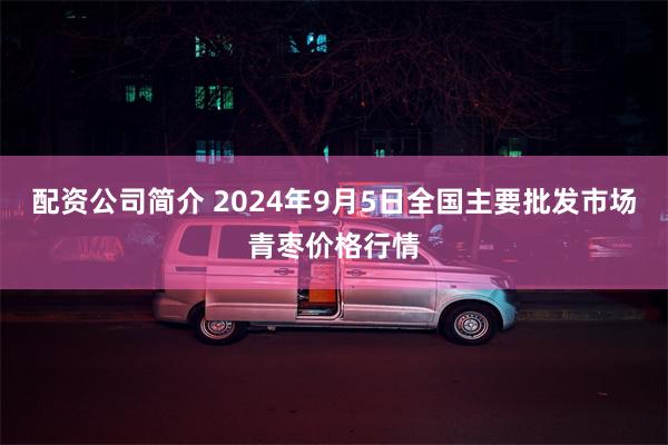 配资公司简介 2024年9月5日全国主要批发市场青枣价格行情